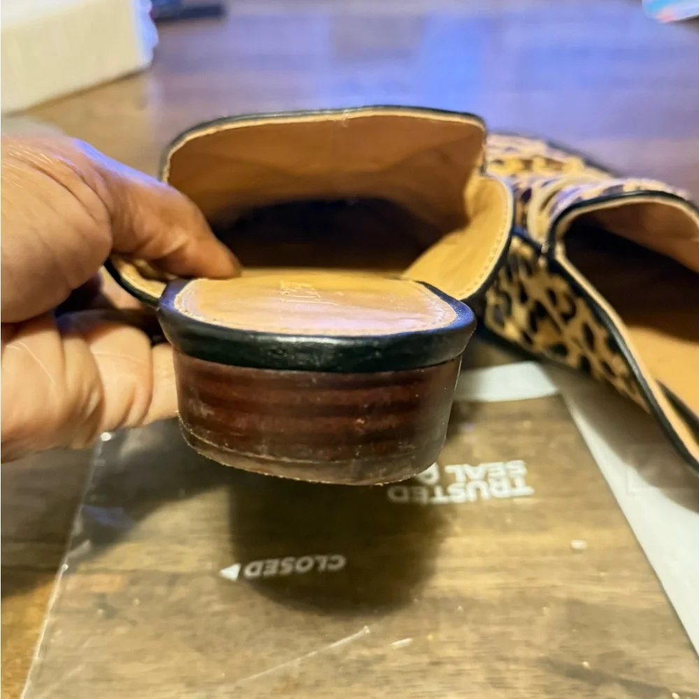 J. Crew Animal Print Women's Mules - Picture 6 of 10
